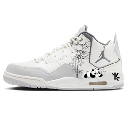 Jordan Баскетбольные кроссовки Courtside 23 Vintage, мужские, средний верх, серо-белые hq1192-101(team56-抱竹熊猫) | white