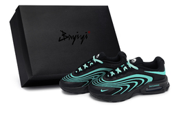 Air Max Fire 811 Manufacturing, Sky, Special Shoe Box, износостойкие низкие повседневные кроссовки, мужские, черные, Tiffany Nike, Black Tiffany if2621-001(team80-男款极空蒂芙尼sbox) | black tiffany