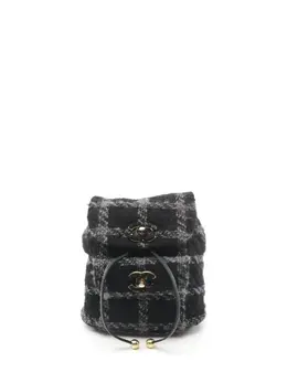 CHANEL Pre-Owned: Чёрный рюкзак 