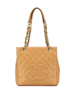 CHANEL Pre-Owned: Коричневая сумка-шоппер 