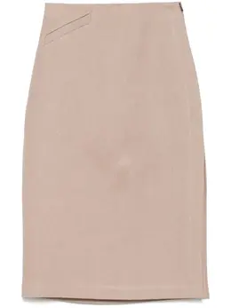 FENDI: Льняная юбка 