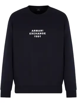 Armani Exchange: Синий свитшот 