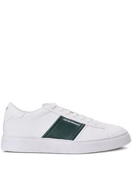 Emporio Armani logo-print low-top leather sneakers 20036233