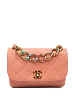 CHANEL Pre-Owned: Розовая сумка 