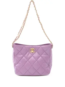 CHANEL Pre-Owned: Фиолетовая сумка 
