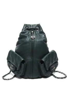 CHANEL Pre-Owned: Тёмный рюкзак 