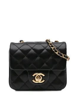 CHANEL Pre-Owned: Чёрная сумка через плечо 