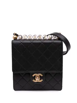 CHANEL Pre-Owned: Чёрная сумка через плечо 