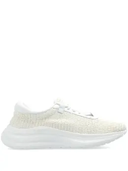 Casadei Mia woven-design leather sneakers 23636285