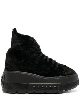 Casadei Nexus fleece-texture sneakers 20263973