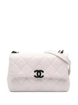 CHANEL Pre-Owned: Белая сумка через плечо 