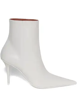 Amina Muaddi: Белые ботинки 