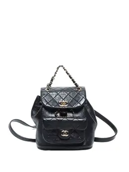 CHANEL Pre-Owned: Чёрный рюкзак 