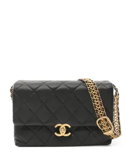 CHANEL Pre-Owned: Чёрная сумка 