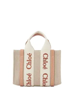 Chloé: Светлая сумка-шоппер  Woody
