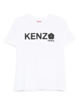 Kenzo: Футболка с цветочным принтом 