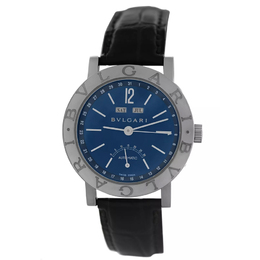 Pre-owned Bvlgari Bulgari Automatic Blue Dial Mens Watch bbw38glac