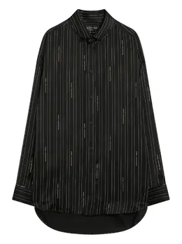 Balenciaga: Чёрная рубашка 