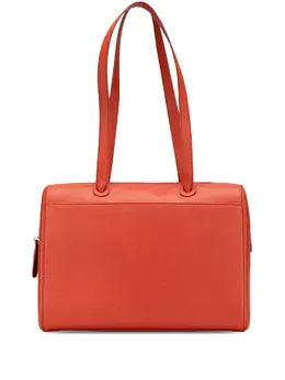 CHANEL Pre-Owned: Оранжевая сумка-шоппер 