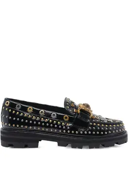 Kurt Geiger London: Чёрные лоферы 