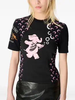 Marine Serre: Футболка  Regenerated с принтом