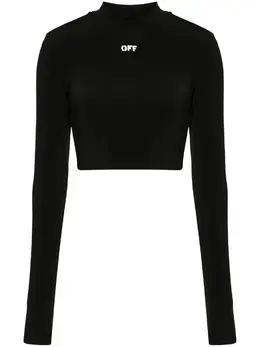 Off-White: Футболка с принтом 