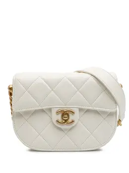 CHANEL Pre-Owned: Белая сумка через плечо 