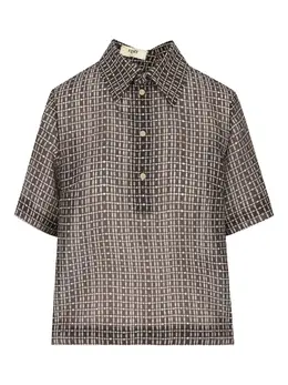 FENDI: Коричневое поло 