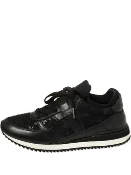 Dolce & Gabbana lace-panel leather sneakers 30326255