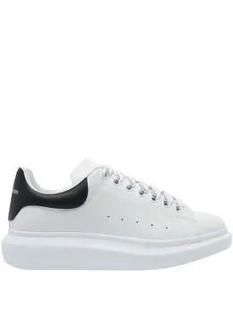 Alexander McQueen Oversized leather lace-up sneakers 31075777