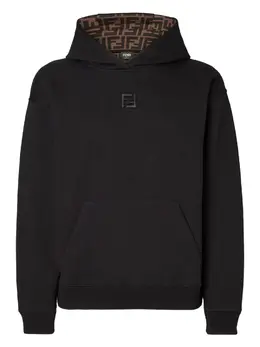 FENDI: Чёрная толстовка  FF