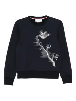 Thom Browne: Синий свитшот 