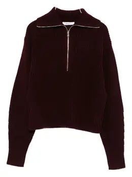 Max Mara: Бордовый свитер 