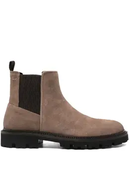 BOSS: Коричневые ботинки 
