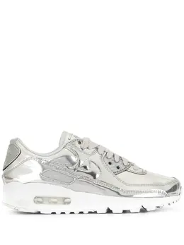 Nike: Серебристые кроссовки  Air Max 90