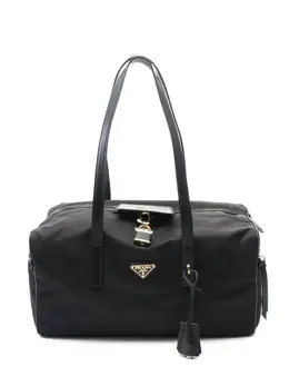 Prada 2020 logo-plaque luggage bag 30296027