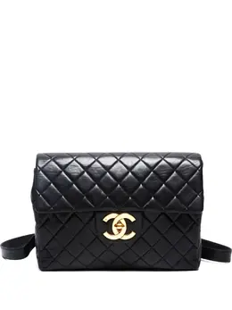 CHANEL Pre-Owned: Чёрный рюкзак 