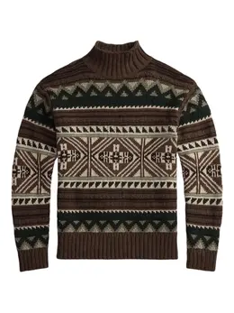 Polo Ralph Lauren: Коричневый свитер 