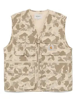 Carhartt WIP: Зелёный жилет 