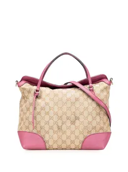 Gucci 2016-2025 Medium GG Canvas Bree satchel 31071587