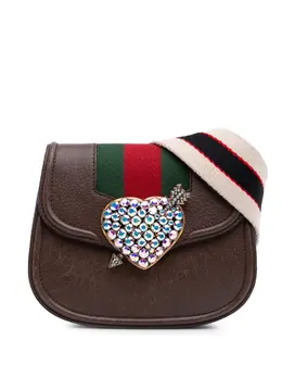 Gucci 2016-2025 Small Linea Totem Crystal Heart crossbody bag 31096593