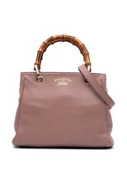 Gucci 2016-2025 Small Calfskin Bamboo Shopper satchel 31102246