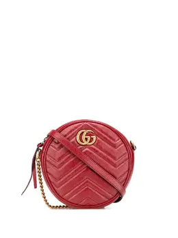 Gucci 2016-2025 Mini GG Marmont Matelasse Leather Round crossbody bag 31105082