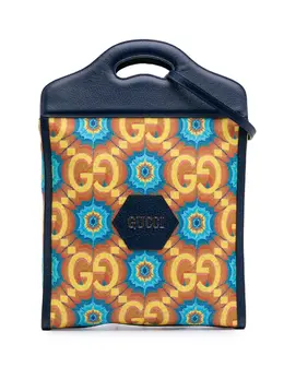 Gucci 2016-2025 GG Supreme Kaleidoscope Tote satchel 31120090, blue Serial Number: 676312