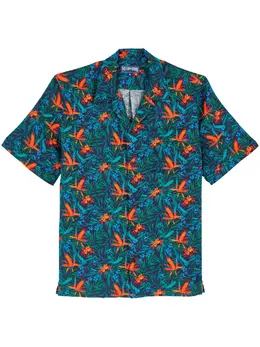 Vilebrequin: Рубашка с растительным принтом 