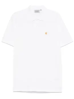 Carhartt WIP: Белое поло 