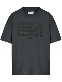 Maison Margiela: Чёрная футболка  Numbers