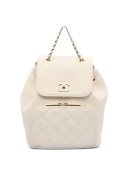 CHANEL Pre-Owned: Белый рюкзак 
