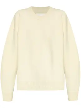 Jil Sander: Белый свитер 