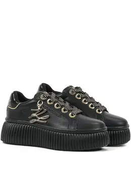 Karl Lagerfeld IKON logo-plaque platform sneakers 31141346